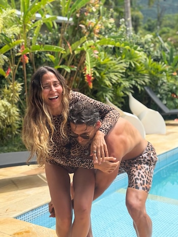 Jimena Barón disfrutó en familia