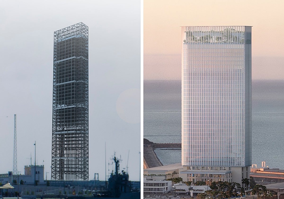 Un estudiante visionario adivinó la torre de Chipperfield para Málaga hace ocho años