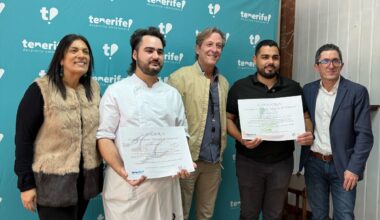 Moisés González y Víctor Manuel Alonso, ganadores de los concursos de coctelería y cocina organizados por Turismo de Tenerife y Basque Culinary Center