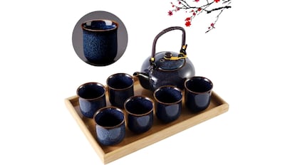 Este juego de té destaca por la calidad de sus acabados.