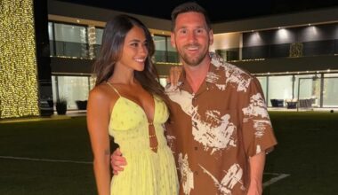 La foto navideña de Lionel Messi y Antonela Roccuzzo: la intimidad de la celebración y el detalle de la mesa dulce