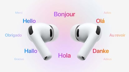 Idiomas de la traducción de los AirPods