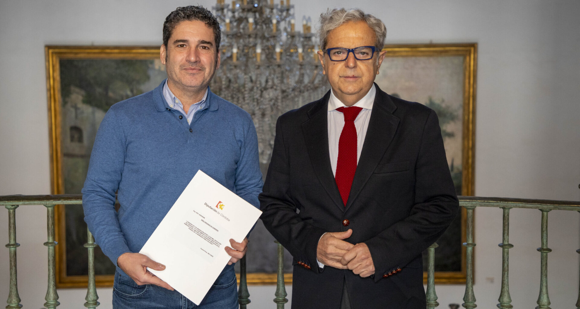 La Diputación y el Ayuntamiento de Pedro Abad firman un convenio para la remodelación del parque de la Barriada Pablo Iglesias