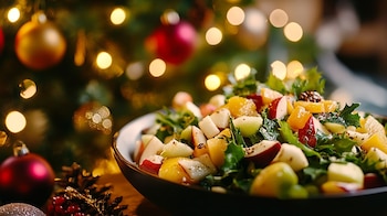 La ensalada de manzana con