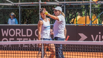 Mercedes Paz, en pleno trabajo