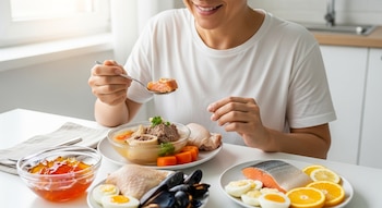Tener una comida balanceada compuesta