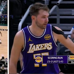 ¡Doncic no es real! El lío a Antetokounmpo y una canasta que ni el locutor podía creer