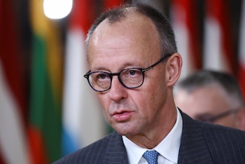 El canciller alemán, Friedrich Merz