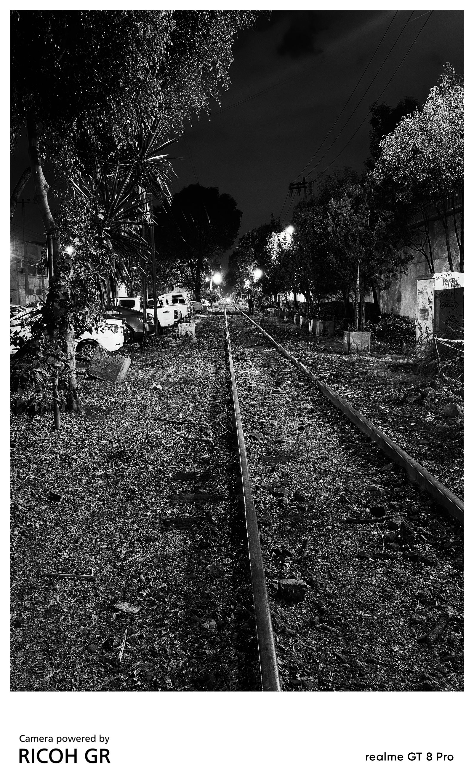 Fotografía del modo Ricoh con un filtro en blanco y negro.