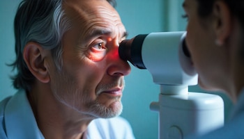 Síntomas como dolor ocular intenso,