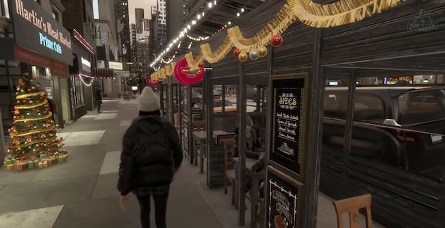 Frey por las  calles de -nuevamente- Nueva York decoradas