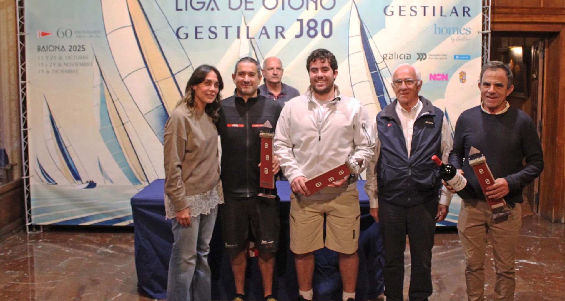 El Okofen de Javier de la Gándara conquista su quinta Liga de Otoño Gestilar J80 · Monte Real Club de Yates Baiona
