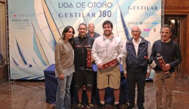 El Okofen de Javier de la Gándara conquista su quinta Liga de Otoño Gestilar J80 · Monte Real Club de Yates Baiona