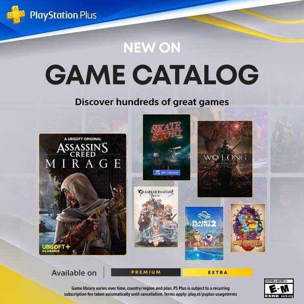 Mosaico promocional con las carátulas de los juegos para PS Plus de diciembre 2025, incluyendo Assassin's Creed Mirage, Wo Long y Lego Horizon Adventures.