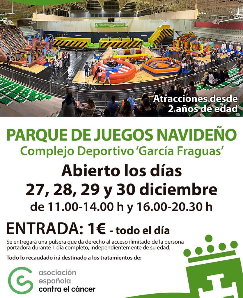 Del 27 al 30 de diciembre, Parque de Juegos Navideño en el García Fraguas