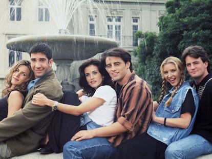 Friends. Jennifer Aniston, David Schwimmer, Courteney Cox, Matt LeBlanc, Lisa Kudrow, Matthew Perry