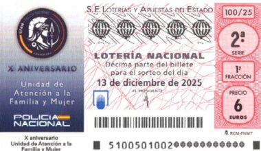 Lotería Nacional, en directo: comprobar los resultados del sorteo de hoy, sábado 13 de diciembre