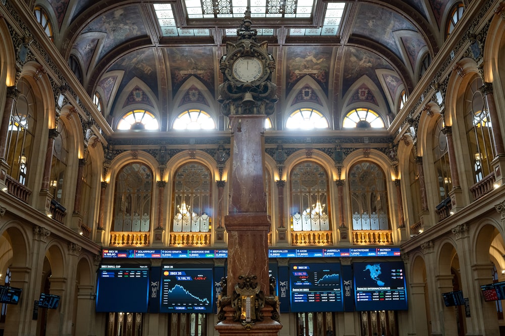 Inside Madrid Stock Exchange And Financial District