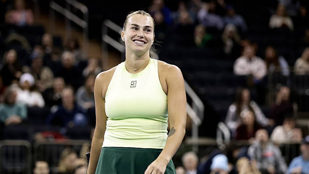 Sabalenka ni se plantea cambiar de nacionalidad: "Quiero representar a Bielorrusia para que los niños de mi país se inspiren en mí". Foto: Gettyimages