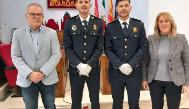 Toma de posesión de dos nuevos Jefes de Dotación Oficial de Bomberos en el Servicio Contra Incendios, Salvamento y Protección Civil