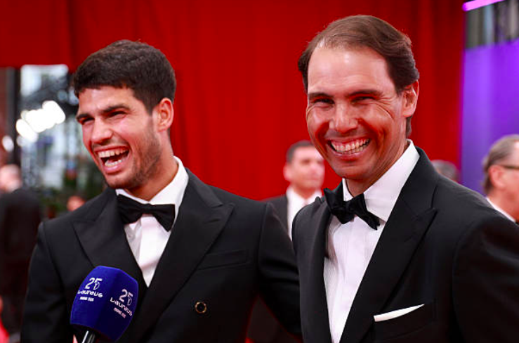 Toni Nadal compara a Carlos Alcaraz y Rafael Nadal. Fuente: Getty