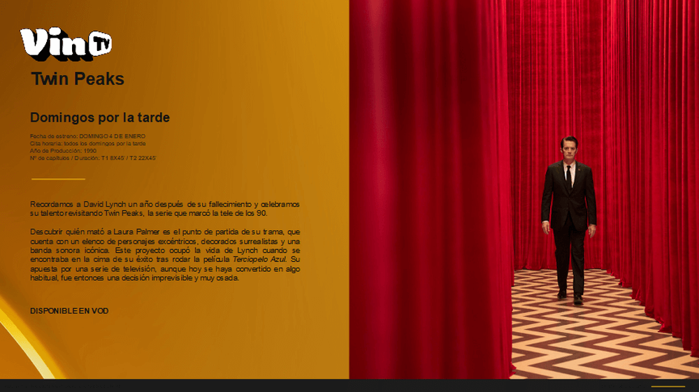 Reestreno de Twin Peaks en VinTV