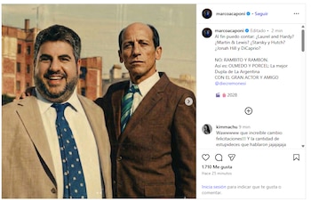 Marco Caponi en su cuenta