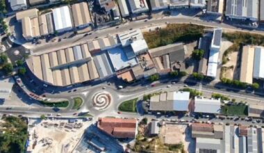 Vista aérea polígono industrial la Beniata