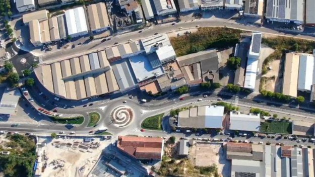 Vista aérea polígono industrial la Beniata