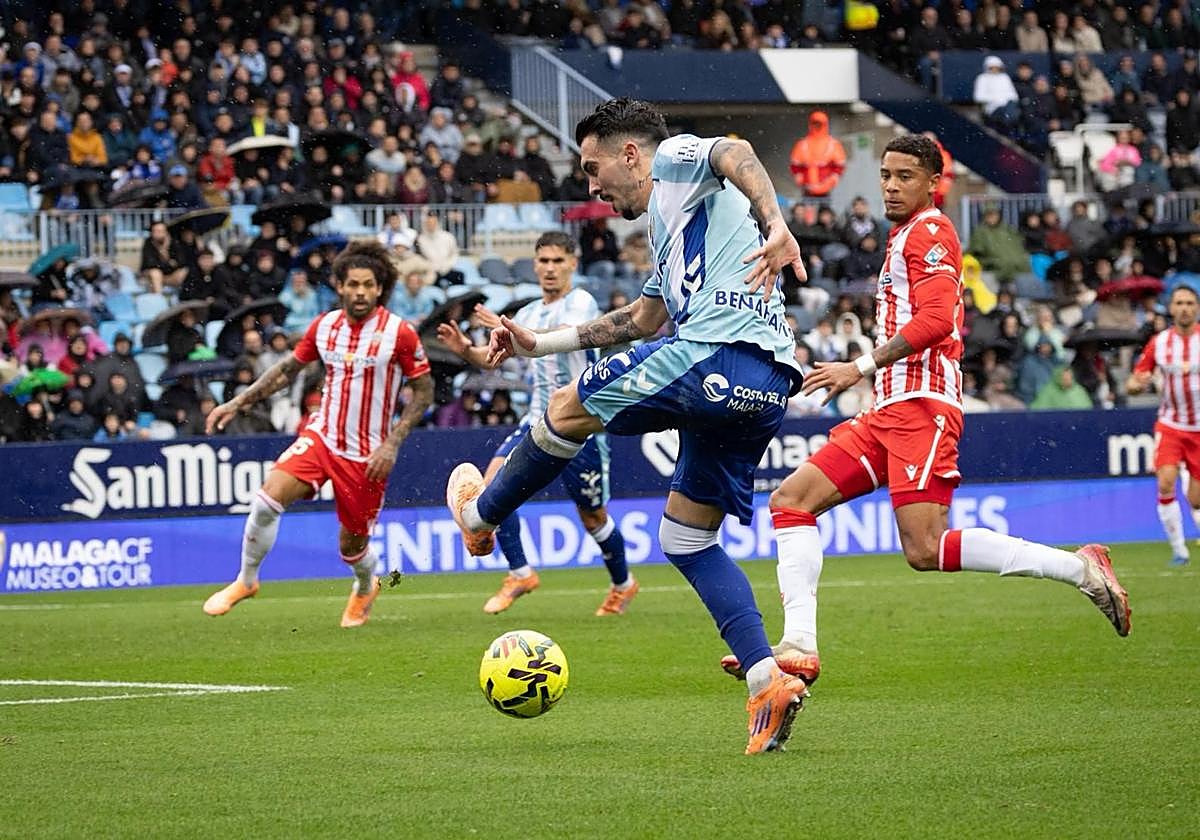 Las mejores imágenes del Málaga-Almería de Segunda División