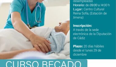 Curso becado de atención sociosanitaria a personas dependientes en instituciones sociales en Jimena de la Frontera