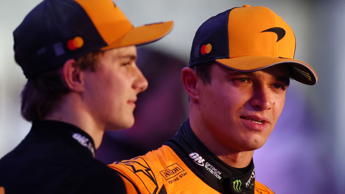Lando Norris y Oscar Piastri, durante el sábado en el GP de Catar