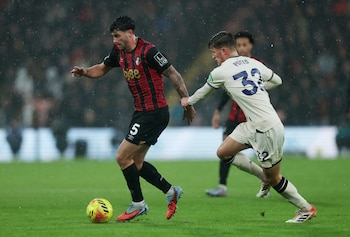 Marcos Senesi durante un partido