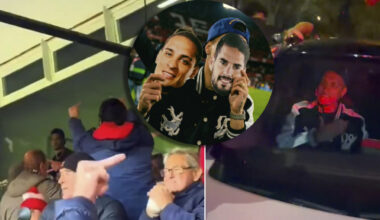 insultos, lanzamiento de objetos, desenfreno en el coche y guiño a Isco