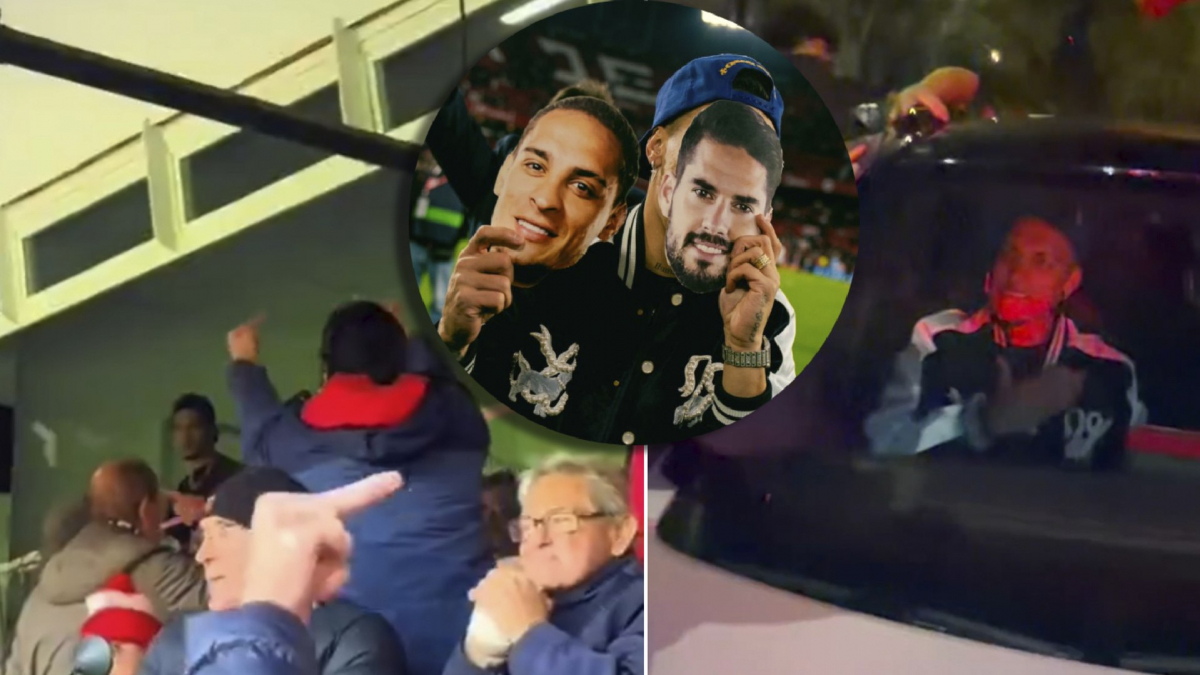 insultos, lanzamiento de objetos, desenfreno en el coche y guiño a Isco