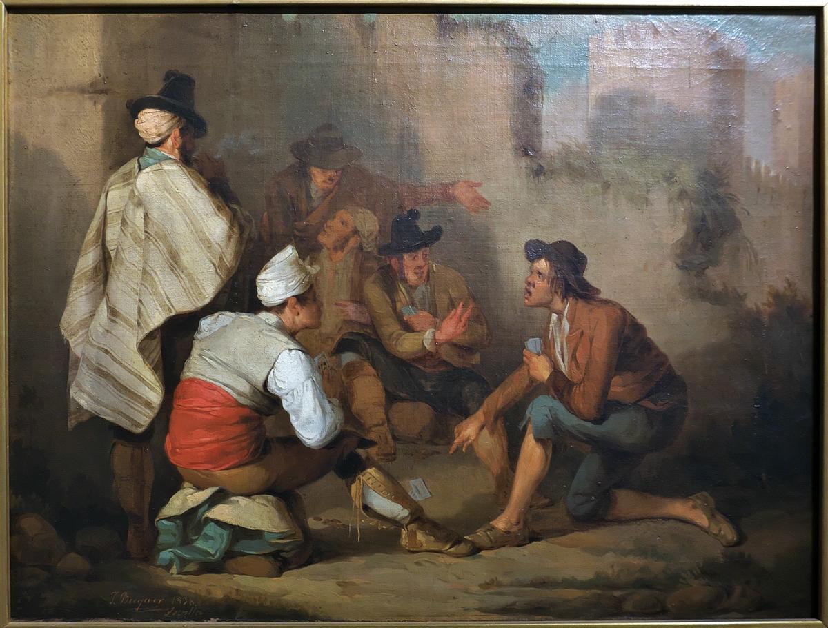 Partida de naipes, José Domínguez Bécquer