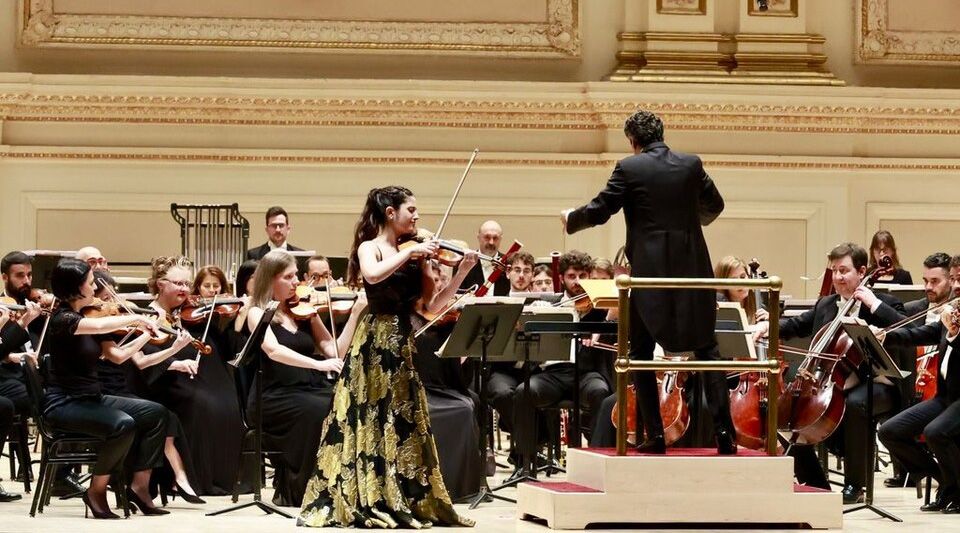 La violinista española, en el Carnie Hall