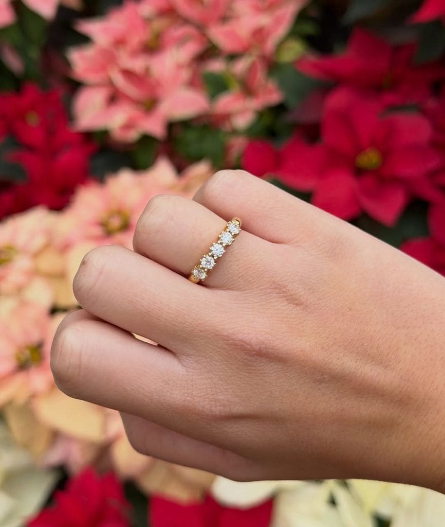 Manuela muestra el anillo de pedida