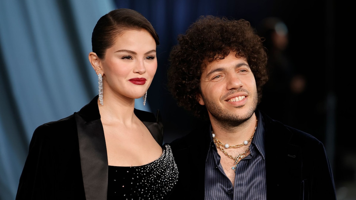 Selena Gomez y su marido derrochan amor en el laberinto de luces de Navidad más grande del mundo