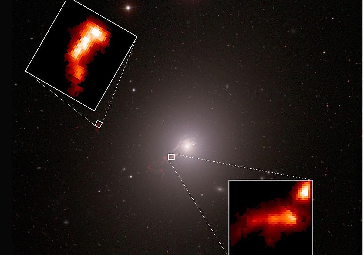 El Gran Telescopio Canarias, clave para conocer los misteriosos filamentos de la galaxia gigante M87