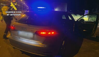 Detenida en Murcia por conducir ebria, en sentido contrario por la autovía A-7 y con su hijo menor de edad a bordo