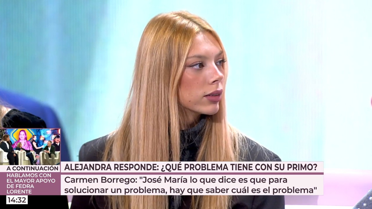 Alejandra Rubio pide perdón a José María Almoguera: "No quiero conflictos"