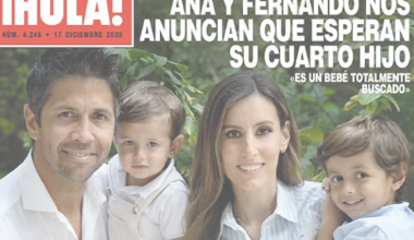 Ana Boyer y Fernando Verdasco anuncian que esperan su cuarto hijo