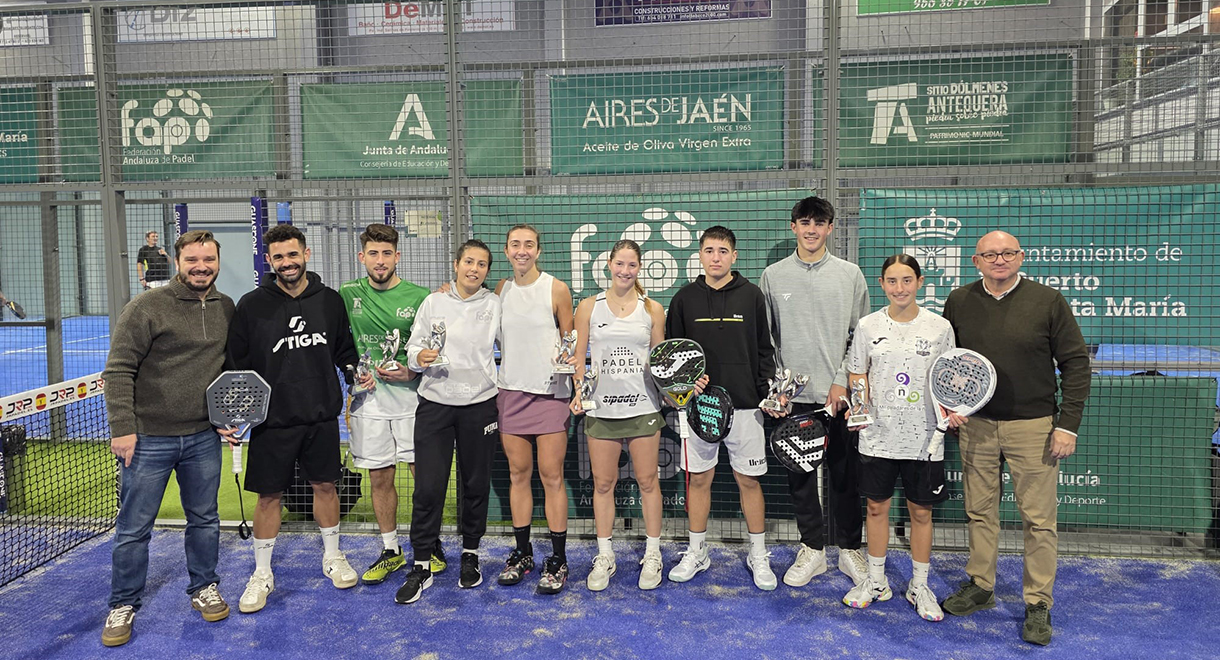 El Puerto de Santa María ha acogido este fin de semana el Máster Final Absoluto Andaluz de Pádel