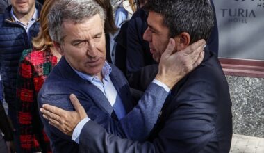 Feijóo y Mazón, juntos meses atrás. - Foto: EP/ROBER SOLSONA