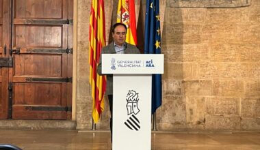 Pérez Llorca, en su comparecencia. - Foto: VP