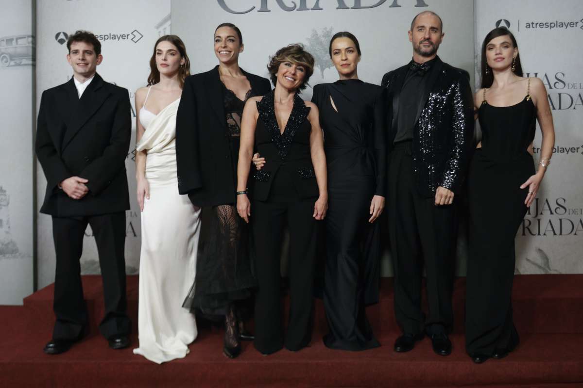 Verónica en la presentación de la serie de Las hijas de la criada