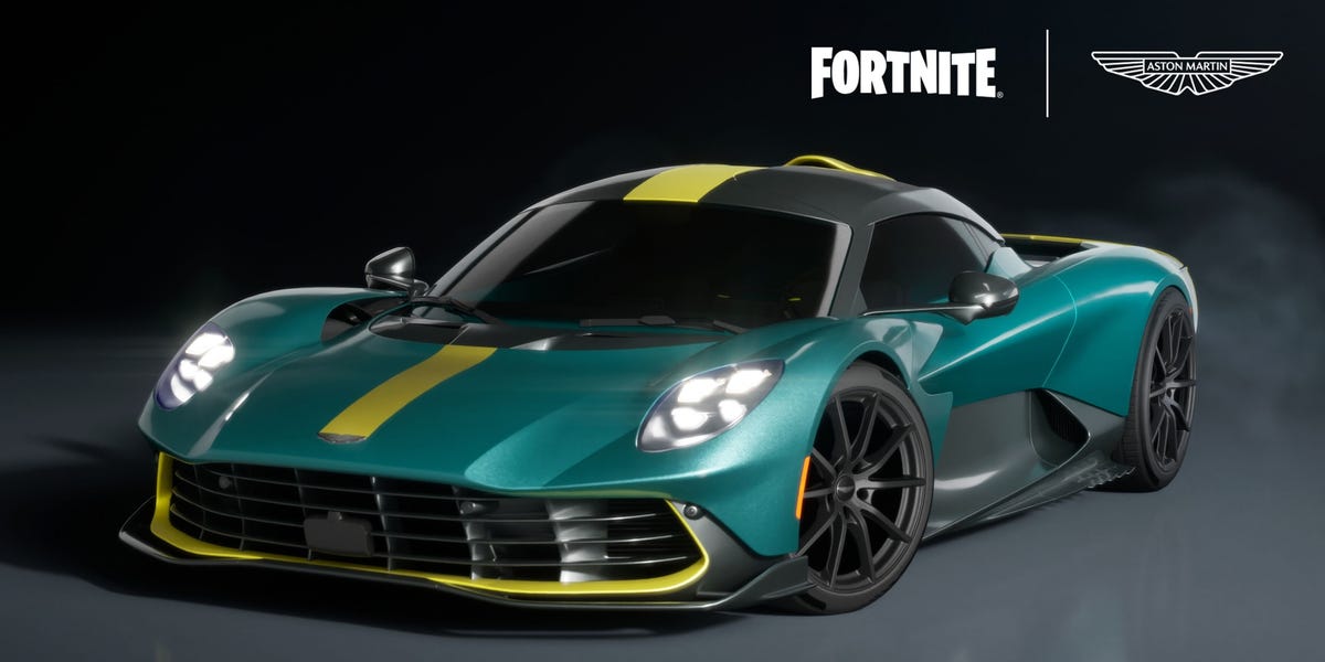 El Aston Martin Valhalla llega por Navidad a Fortnite y Rocket League ¿Listos para jugar con estilo?
