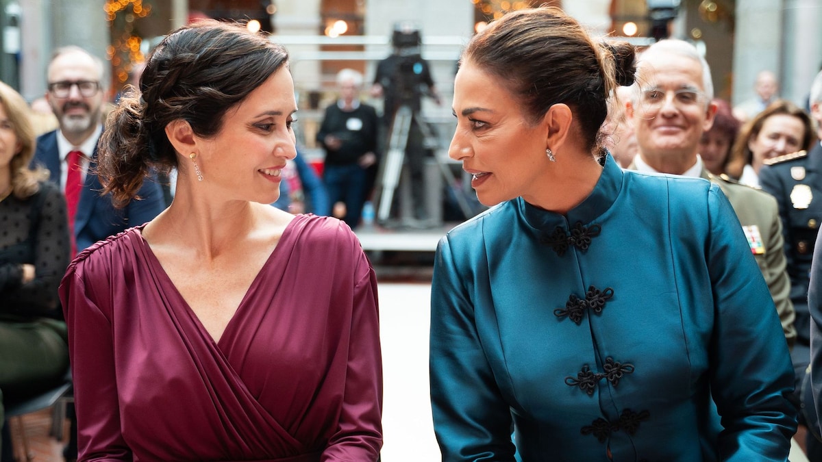 Mariló Montero, embajadora de la moda española con su chaqueta ‘Shanghai’ en su cita con Isabel Díaz Ayuso