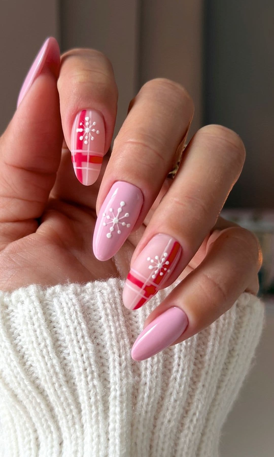 Manicura tartán